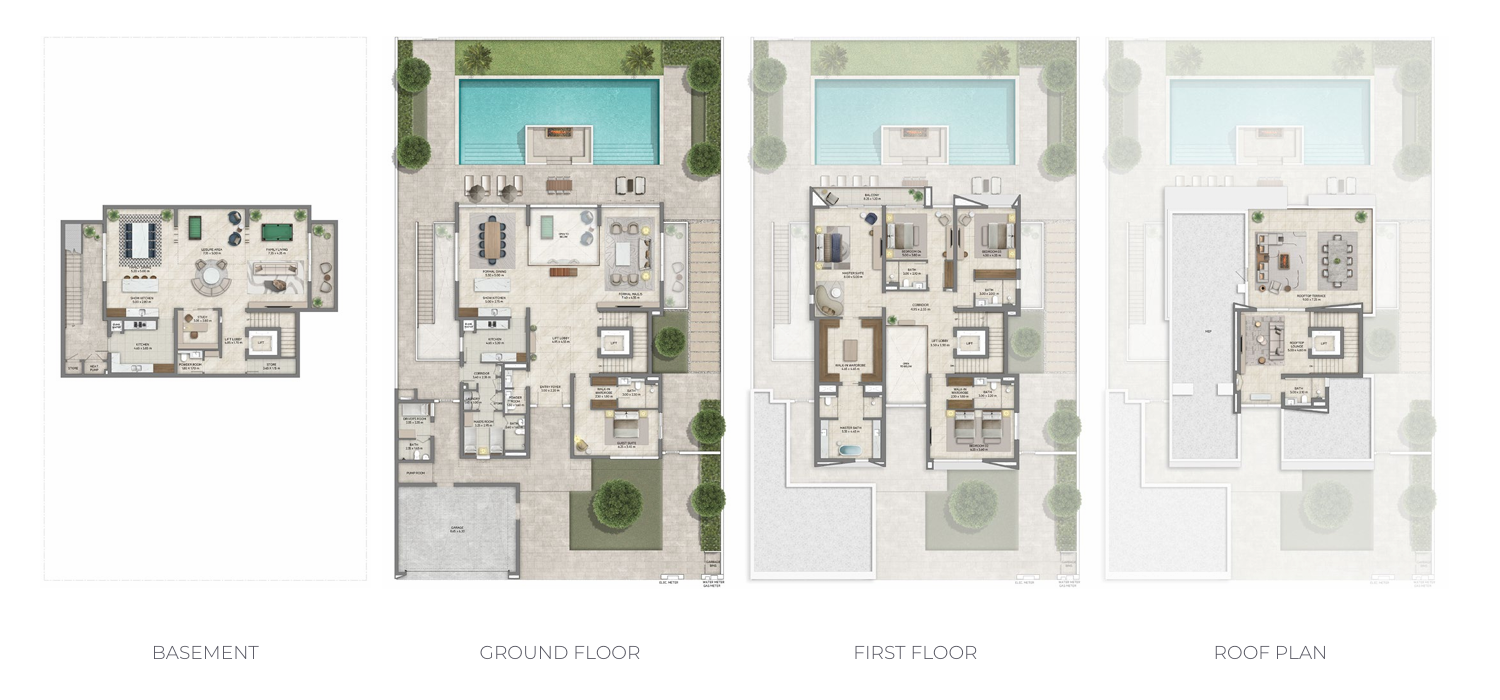 5 Bedroom Villa Floor Plan